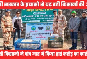 किसानों की मेहनत हो रही सफल, आईटीबीपी के साथ पांच माह में किया ढ़ाई करोड़ से ज्यादा का कारोबार