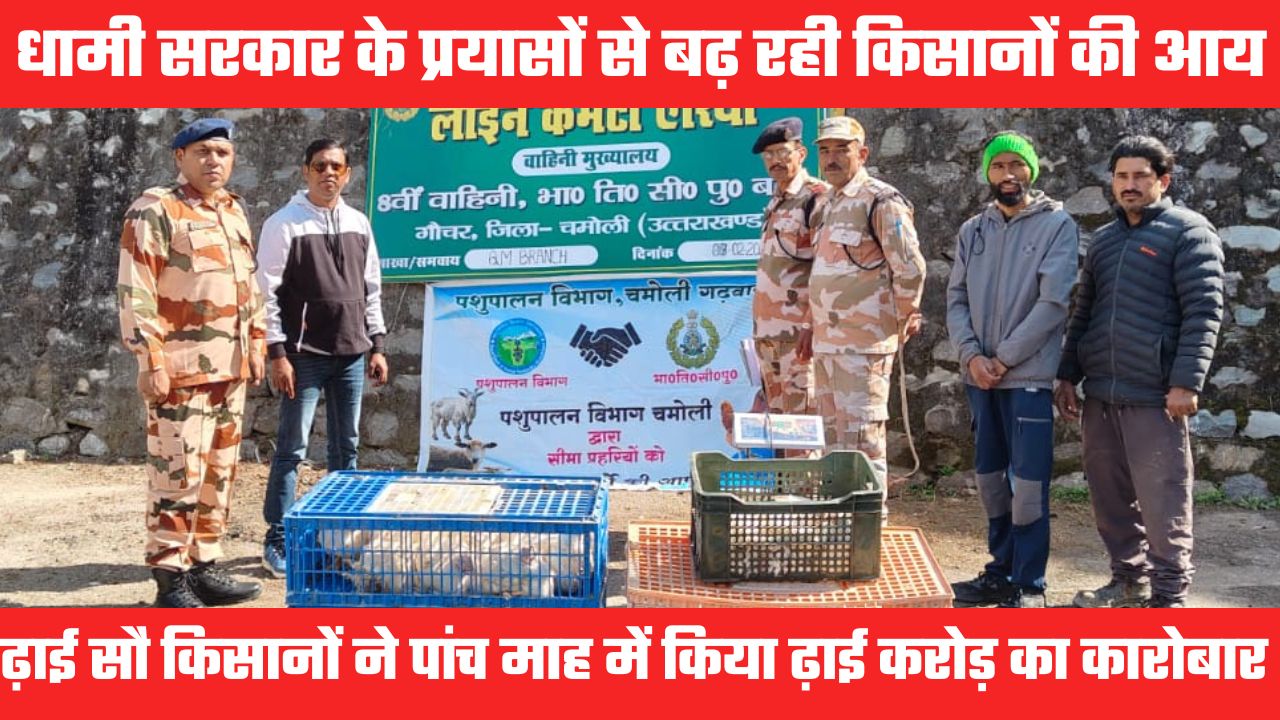 किसानों की मेहनत हो रही सफल, आईटीबीपी के साथ पांच माह में किया ढ़ाई करोड़ से ज्यादा का कारोबार