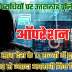 ऑपरेशन प्रहारः देशभर के साइबर अपराधियों के खिलाफ उत्तराखंड पुलिस की बड़ी कार्रवाई, 290 गिरफ्तार