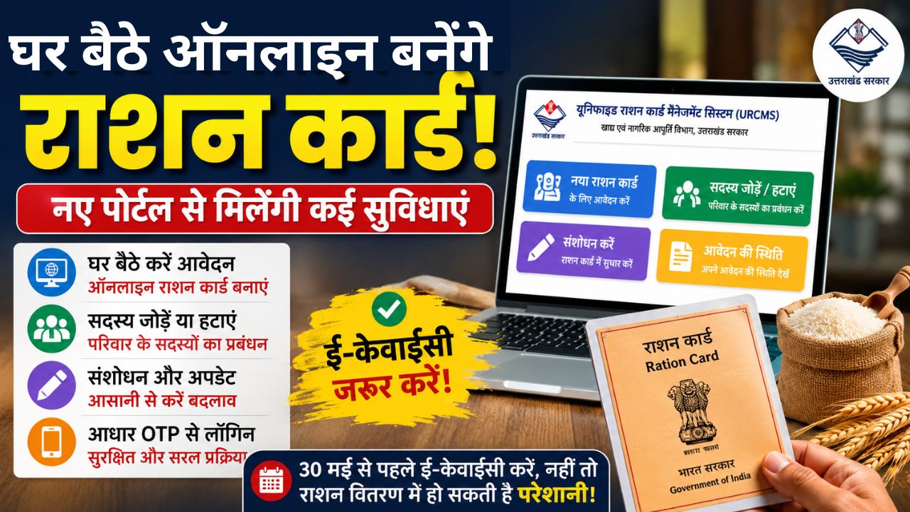 अब घर बैठे ऑनलाइन बना सकेंगे राशन कार्ड, सरकार ने दी लोगों को सुविधा, कई अन्य सेवाएं भी मिलेंगी