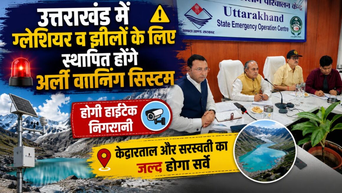 उत्तराखंड की 13 संवेदनशील ग्लेशियर झीलों पर बढ़ेगी नजर, केदारताल और सरस्वती ताल का जल्द होगा वैज्ञानिक सर्वे