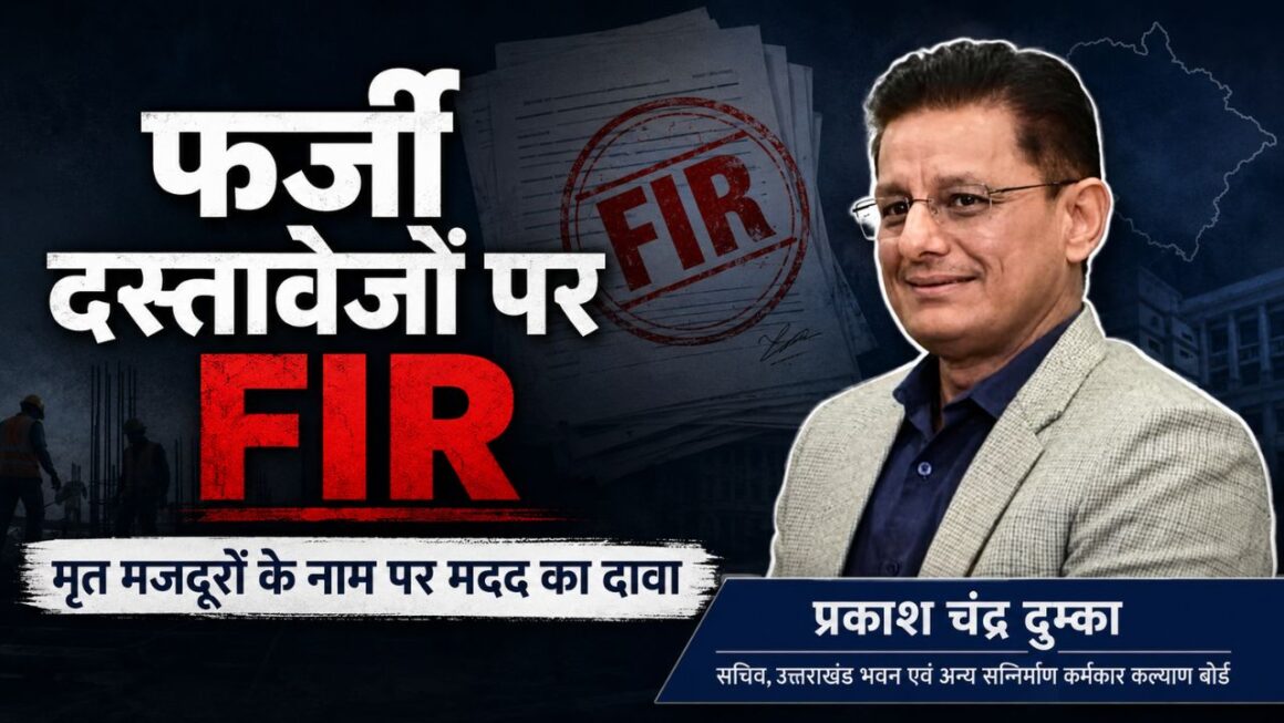 हरिद्वार में मृत मजदूरों के नाम पर सहायता राशि लेने की कोशिश, फर्जी दस्तावेजों पर तीन के खिलाफ FIR
