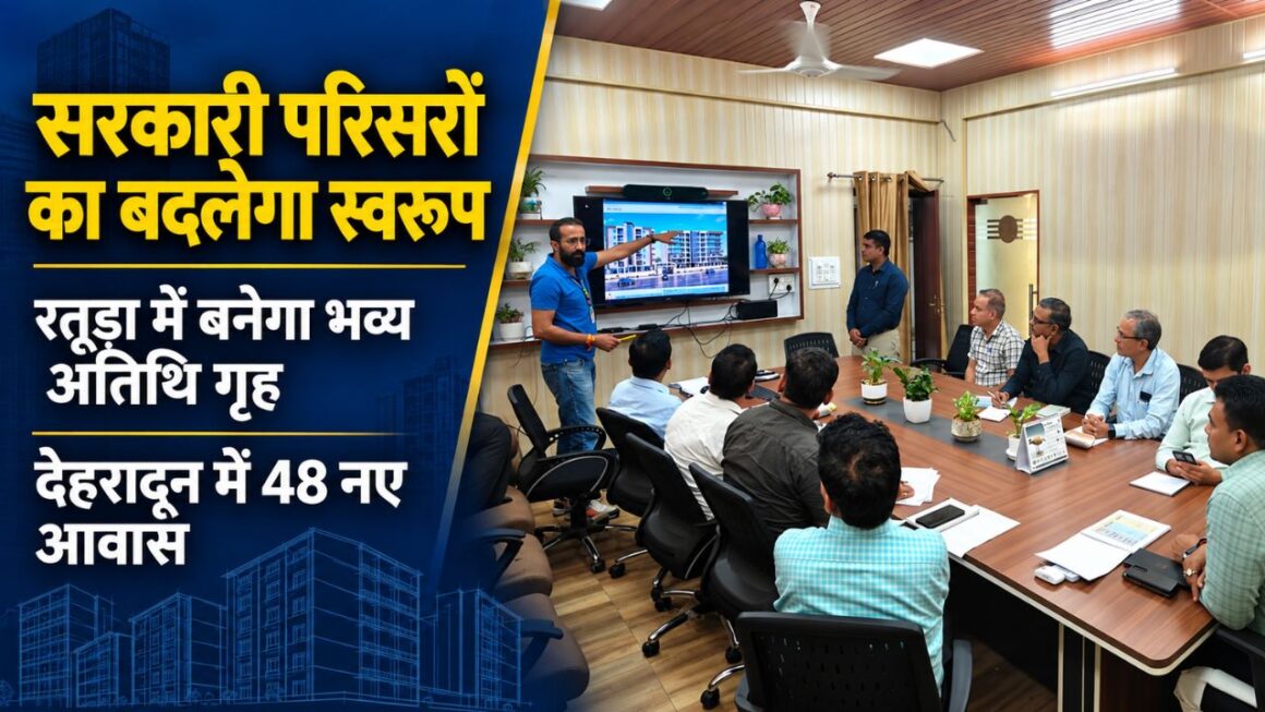 उत्तराखंड में राज्य संपत्ति विभाग की बड़ी परियोजनाएं: रतूड़ा में ₹48.84 करोड़ का अतिथि गृह, देहरादून में बनेंगे 48 नए आवास