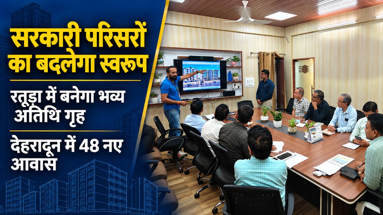 उत्तराखंड में राज्य संपत्ति विभाग की बड़ी परियोजनाएं: रतूड़ा में ₹48.84 करोड़ का अतिथि गृह, देहरादून में बनेंगे 48 नए आवास