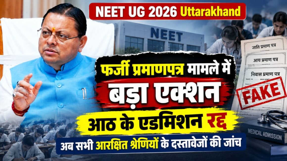 NEET UG 2026 में फर्जी प्रमाणपत्रों का मामला: 8 अभ्यर्थियों पर कार्रवाई, अब सभी आरक्षित श्रेणियों के दस्तावेजों की होगी जांच