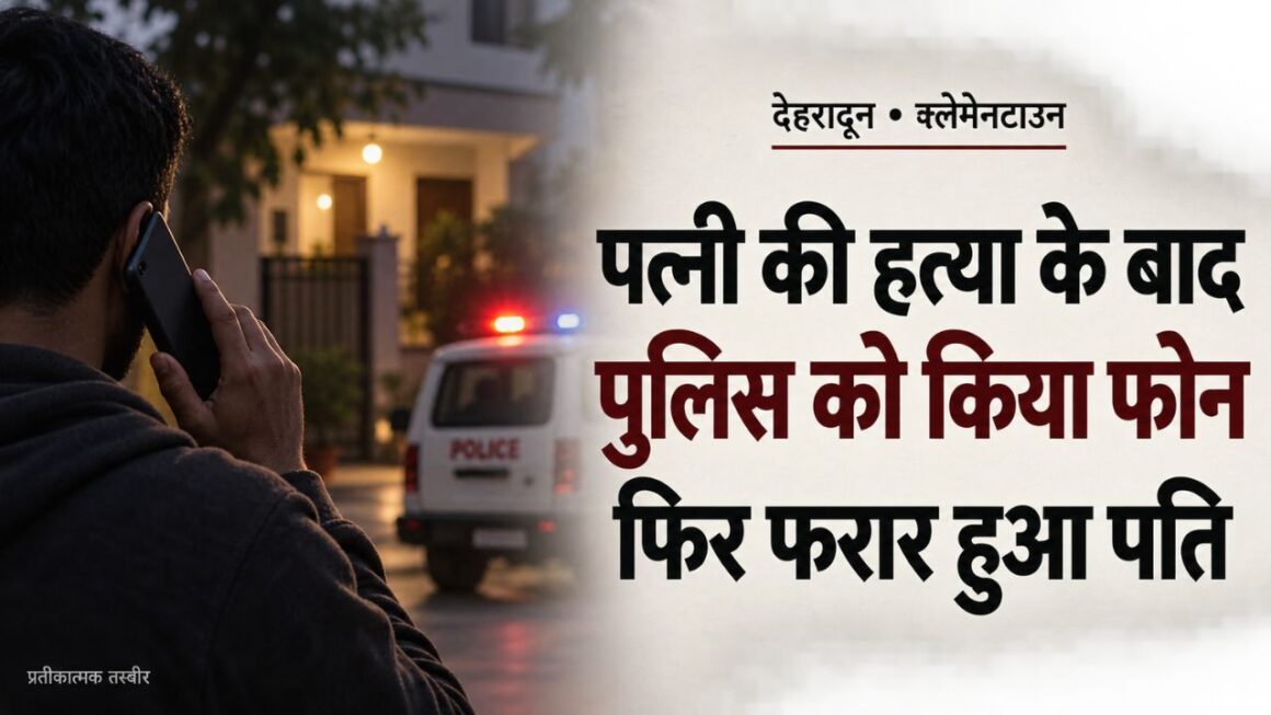 Dehradun Murder News: क्लेमेनटाउन में महिला की गोली मारकर हत्या, पुलिस को फोन कर फरार हुआ आरोपी पति