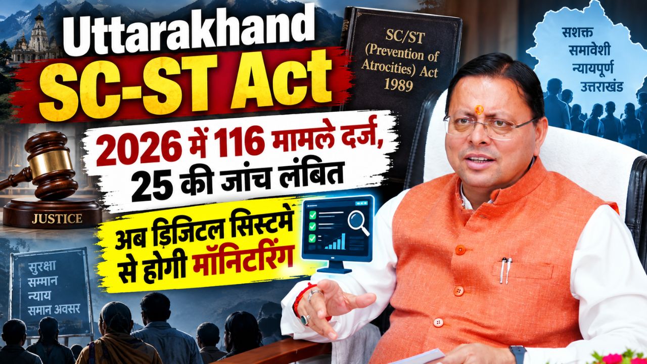Uttarakhand SC-ST Act: 2026 में 116 मामले दर्ज, 25 की जांच लंबित; अब डिजिटल सिस्टम से होगी मॉनिटरिंग