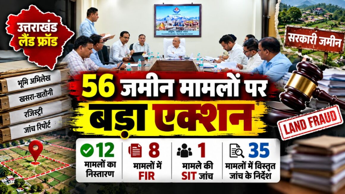 Uttarakhand Land Fraud: जमीन फर्जीवाड़े के 56 मामले जांच के घेरे में, 8 में FIR और एक प्रकरण की SIT जांच