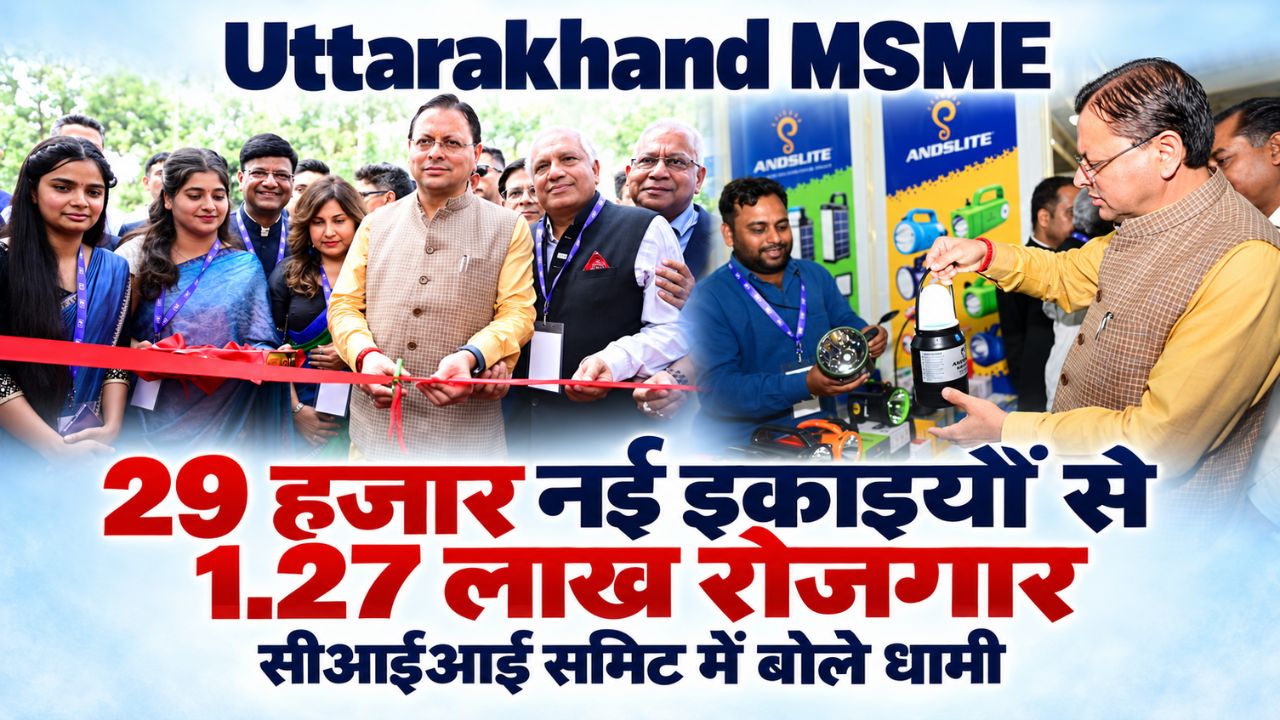 उत्तराखंड में नई एमएसएमई इकाइयों से 1.27 लाख रोजगार, निवेशकों के लिए आसान होंगी प्रक्रियाएं: धामी